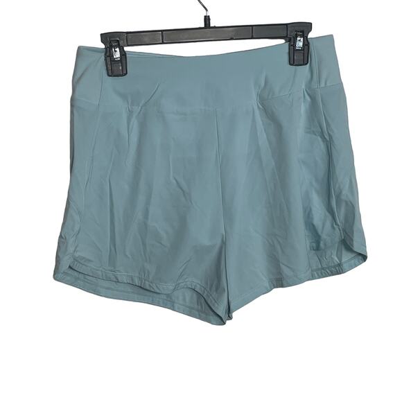 Nike Women's Dri-FIT Bliss High-Waisted Shorts 3"  XS blue - Picture 1 of 9